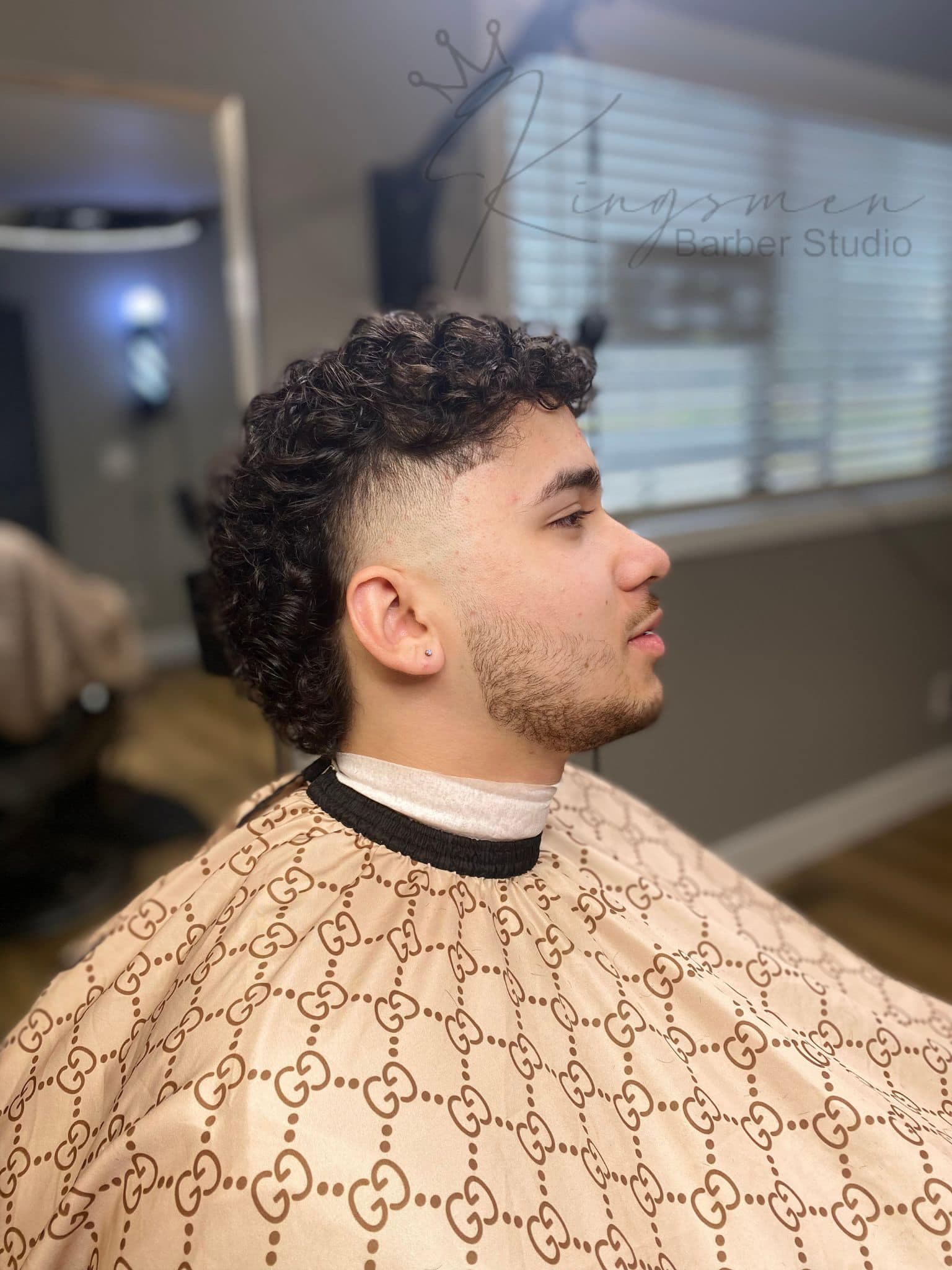 Barber at work